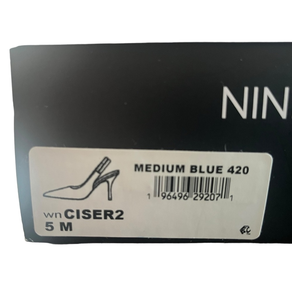 Nine West Pumps | Blue Satin | Size: 5 - Picture 2 of 9